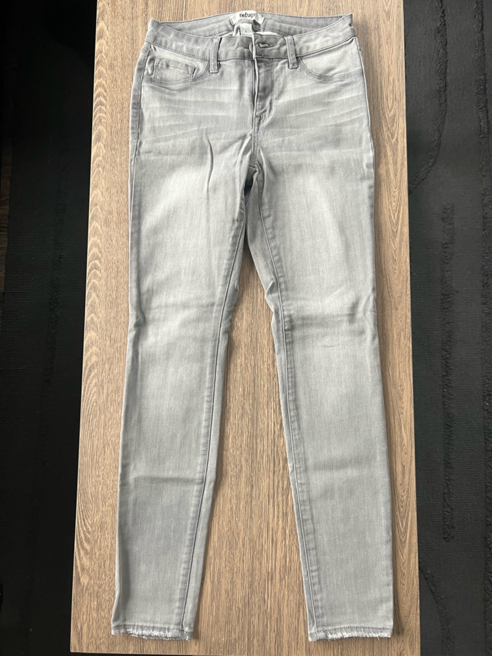 refuge Light Grey Skinny Jeans